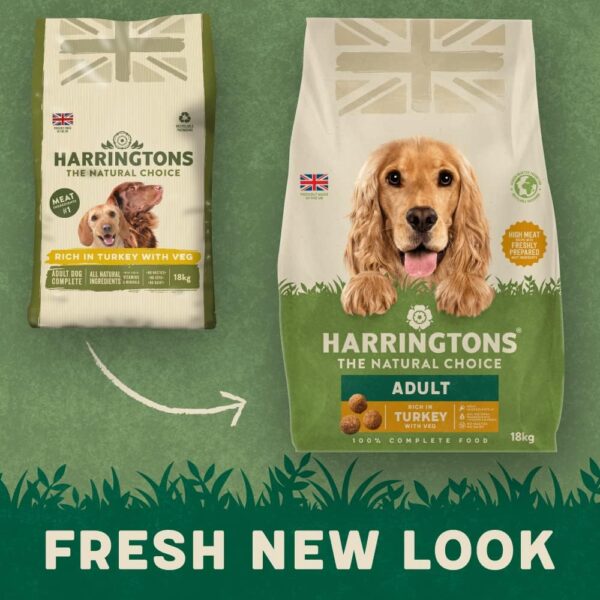 Harringtons Complete Dry Adult Dog Food Turkey & Veg 18kg - Made with All Natural Ingredients