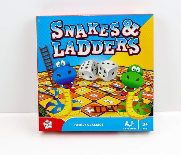 Kids Play Snakes & Ladders Family Classics Board Game 2-6 Players Age 3+